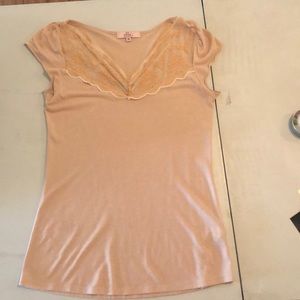 Delicate nude colored top